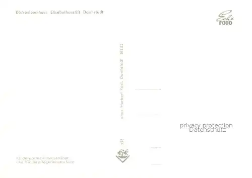 AK / Ansichtskarte Darmstadt Diakonissenhaus Elisabethenstift Kindergaertnerinnenseminar und Kinderpflegerinnenschule Darmstadt