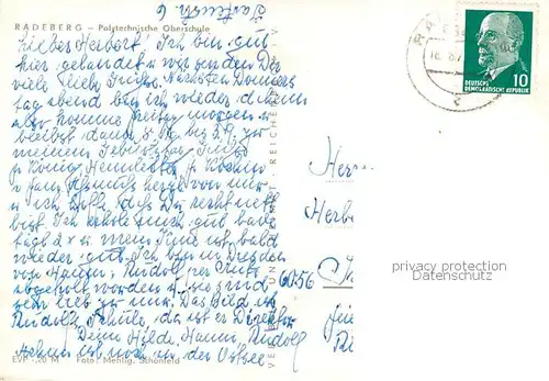 AK / Ansichtskarte Radeberg_Sachsen Polytechnische Oberschule Radeberg Sachsen