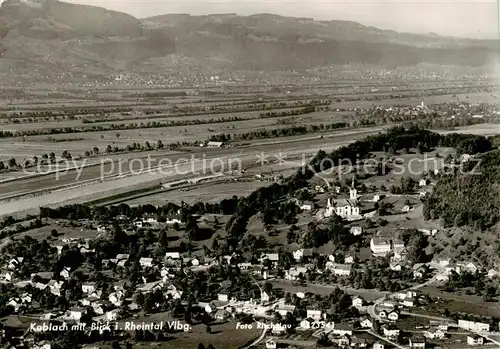 AK / Ansichtskarte Koblach_Vorarlberg_AT mit Blick ins Rheintal 
