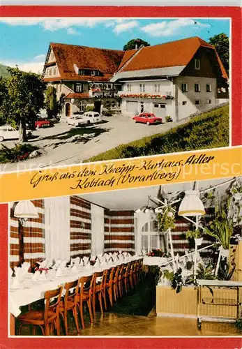 AK / Ansichtskarte Koblach_Vorarlberg_AT Kneipp Kurhaus Adler Festtafel 