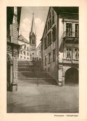AK / Ansichtskarte Pirmasens Schlosstreppe Pirmasens