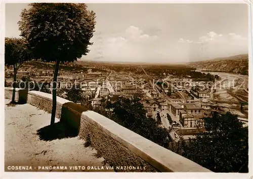 AK / Ansichtskarte Cosenza_Calabria_IT Panorama visto dalla Via Nazionale 