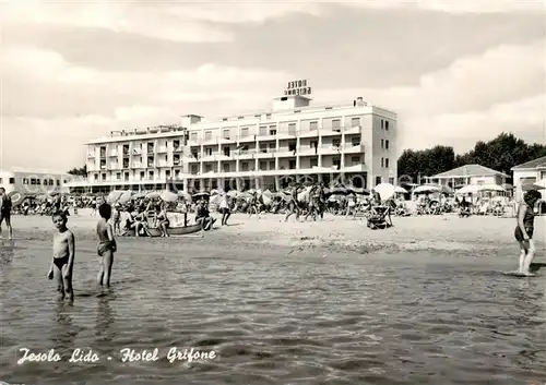 AK / Ansichtskarte Jesolo_Lido_IT Hotel Grifone Spiaggia Hotel am Strand 