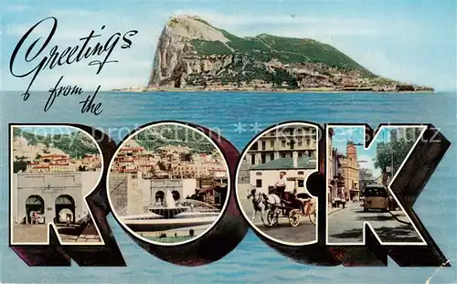 AK / Ansichtskarte Gibraltar_Gibilterra The Rock Details 