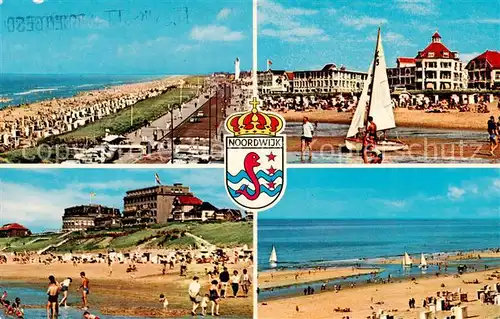 AK / Ansichtskarte Noordwijk_Noordwyk_aan_Zee Strandpartien Hotels Noordwijk_Noordwyk