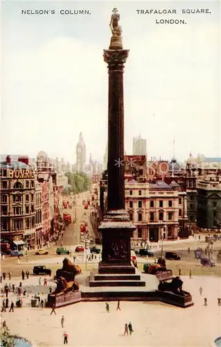 AK / Ansichtskarte London__UK Nelsons Column Trafalgar Square 