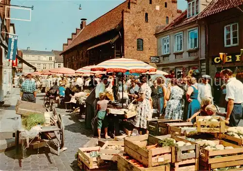 AK / Ansichtskarte Randers_DK Markt mit dem Heiliggeisthaus 