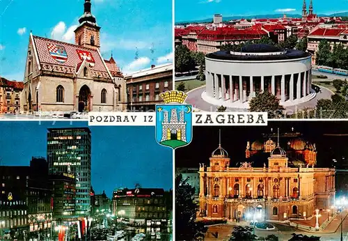 AK / Ansichtskarte Zagreb_Agram_Croatia Teilansichten 