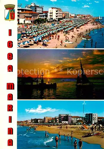 AK / Ansichtskarte Igea_Marina_Bellaria_Rimini_IT Strandpartien Stimmungsbild 