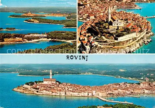 AK / Ansichtskarte Rovinj_Rovigno_Istrien_Croatia Fliegeraufnahmen 