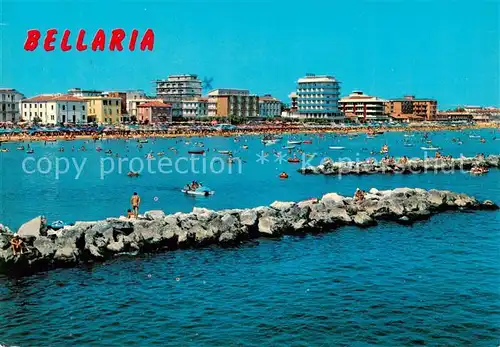 AK / Ansichtskarte Bellaria_Rimini_IT Panoramica dal mare 