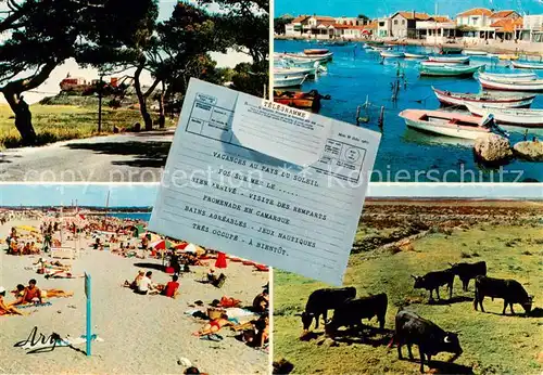 AK / Ansichtskarte Fos sur Mer Allee des Pins Port St Gervais La Plage Les Taureaux de Camargue Fos sur Mer