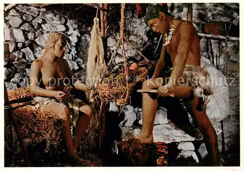 AK / Ansichtskarte Beatushoehlen_BE Praehistorische Siedlung 