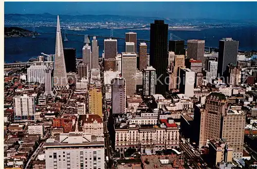 AK / Ansichtskarte San_Francisco_California_USA Nob Hill Fliegeraufnahme 