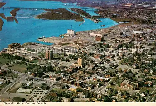 AK / Ansichtskarte Sault_Ste_Marie_Canada Fliegeraufnahme 