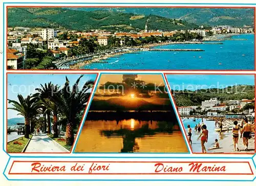 AK / Ansichtskarte Diano_Marina_IT Fliegeraufnahme Promenade Strand Stimmungsbild 