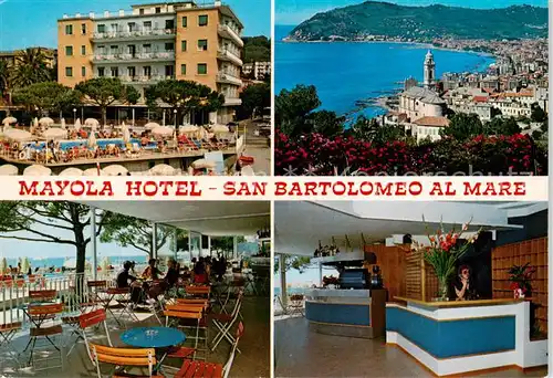 AK / Ansichtskarte San_Bartolomeo_al_Mare_Liguria_IT Mayola Hotel Terrasse Rezeption Panorama 