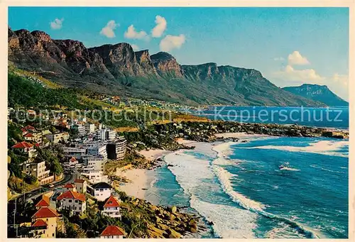 AK / Ansichtskarte Clifton_Cape_Town Panorama with the Twelve Apostles in the background Clifton_Cape_Town