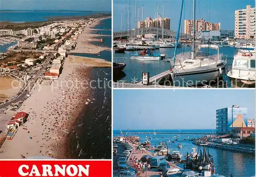 AK / Ansichtskarte Carnon Plage_34_Herault Le Littoral Languedocien Vue aerienne 
