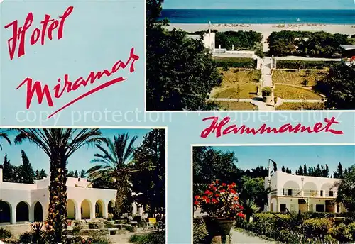 AK / Ansichtskarte Hammamet_Tunesie Hotel Miramar Strand 