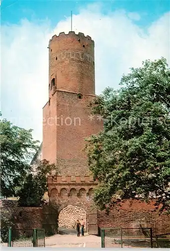 AK / Ansichtskarte Lagow_Lubuski_PL Brama wjazdowa i wieza gotyckiego 