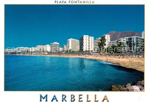 AK / Ansichtskarte Marbella_Andalucia_ES Playa Fontanilla 