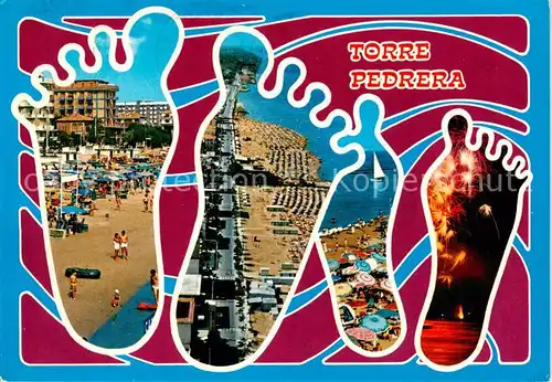 AK / Ansichtskarte Torre_Pedrera_Rimini_IT Strandpartien 
