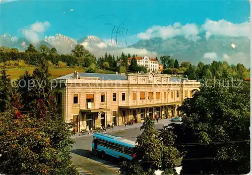 AK / Ansichtskarte Belluno_Veneto_IT Stazione Ferroviaria e Villa Morassutti 