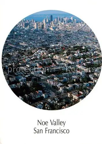 AK / Ansichtskarte San_Francisco_California_USA Noe Valley Air view 