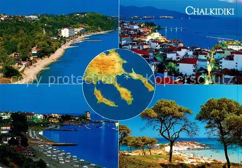 AK / Ansichtskarte Chalkidiki_Halkidiki_Greece Teilansichten Straende 