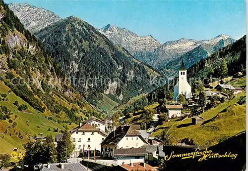 AK / Ansichtskarte Huettschlag_AT Panorama mit Kirche 