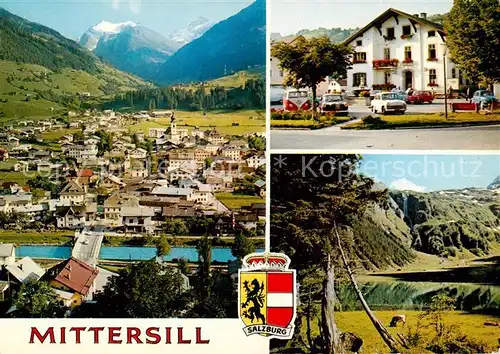 AK / Ansichtskarte Mittersill_Oberpinzgau_AT Ortsansicht mit Felbertal Marktplatz Rathaus Hintersee im Felbertal 