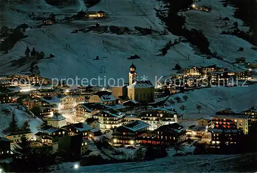 AK / Ansichtskarte  Saalbach_-Hinterglemm_AT bei Nacht 