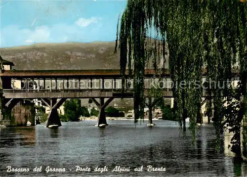 AK / Ansichtskarte  Bassano_del_Grappa_IT Ponte degli Alpini sul Brenta 