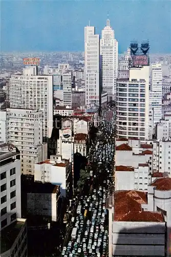 AK / Ansichtskarte  Sao_Paulo_Brazil Vista parcial Av San Joao 