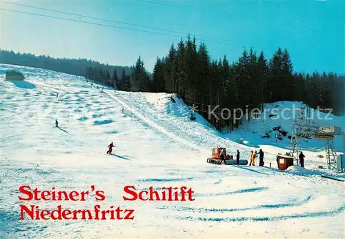 AK / Ansichtskarte 73861092 Niedernfritz_Salzburg_AT Steiners Schilift 