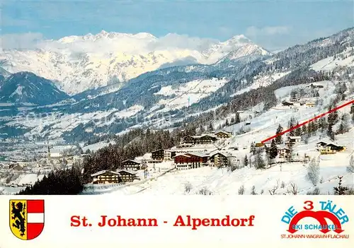 AK / Ansichtskarte  St_Johann_Pongau Panorama 3 Taeler Ski Schaukel St_Johann_Pongau