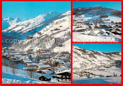 AK / Ansichtskarte  Hinterglemm_Saalbach mit Tristkogel Staffkogel und Schattberg Hinterglemm_Saalbach