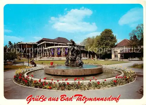 AK / Ansichtskarte  Bad_Tatzmannsdorf_Burgenland_AT Kurmittelhaus mit Nymphenbrunnen 