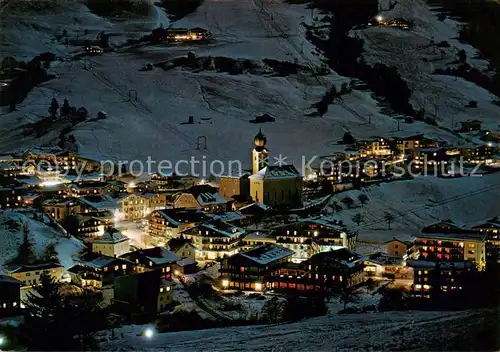 AK / Ansichtskarte  Saalbach_-Hinterglemm_AT bei Nacht 