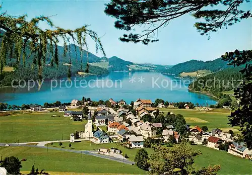 AK / Ansichtskarte 73861164 Fuschl_See_Salzkammergut_AT Panorama Seepartie 