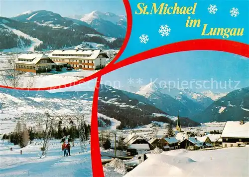 AK / Ansichtskarte 73861187 St_Michael_Lungau_AT Jugendherberge Skilift Panorama 