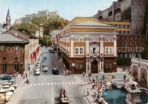 AK / Ansichtskarte  Salzburg__AT Pferdeschwemme und Festspielhaus 