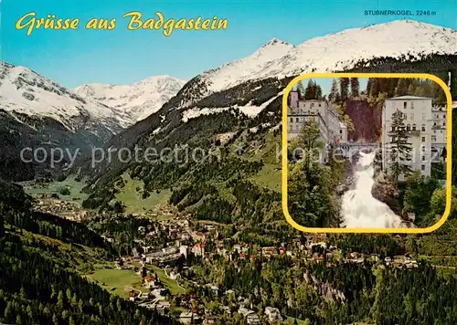 AK / Ansichtskarte  Badgastein_AT Panorama Stubnerkogel Wasserfall 