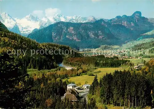 AK / Ansichtskarte 73861231 Unken_Salzburg_AT Zollamt Steinpas mit Loferer Steinberge und Loferer Alm 