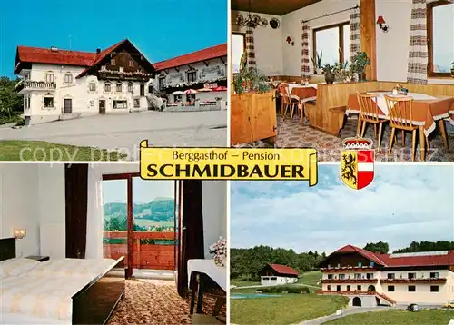 AK / Ansichtskarte  Schwaighofen_Salzburg Berggasthof Pension Schmidbauer Gaststube Zimmer Schwaighofen Salzburg