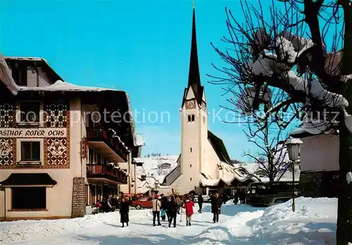 AK / Ansichtskarte  Abtenau_AT Dorfpartie mit Kirche 