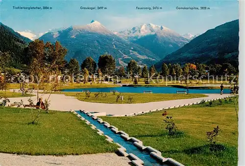 AK / Ansichtskarte  Bad_Hofgastein_AT Kurpark mit Hohe Tauern 