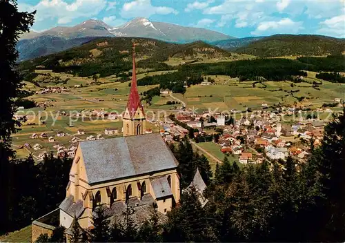 AK / Ansichtskarte  Tamsweg_Lungau_AT mit Preber und Wallfahrtskirche St Leonhard  