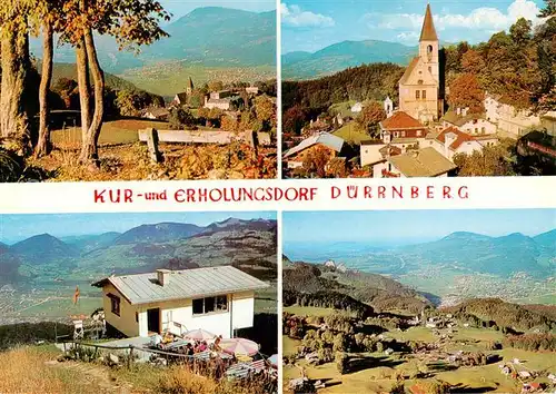 AK / Ansichtskarte  Hallein_AT Kur und Erholungsdorf Duerrnberg Kirche Bergstation am Zinkerkogel Sessellift 